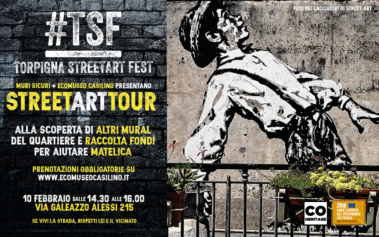 Prenotazioni per lo Streetart Tour del 10 febbraio 2018