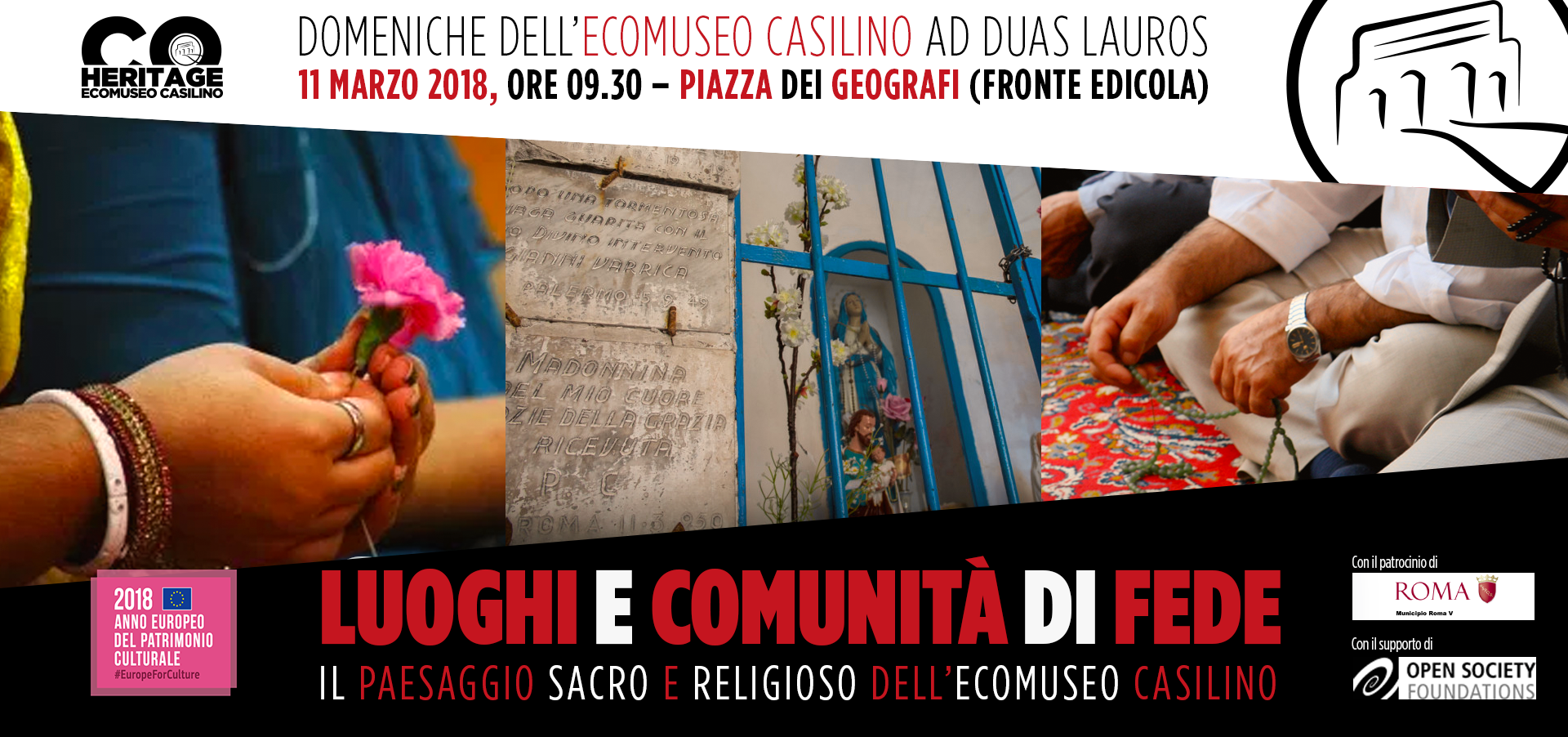 Domeniche dell’Ecomuseo Casilino: Luoghi e comunità di fede.