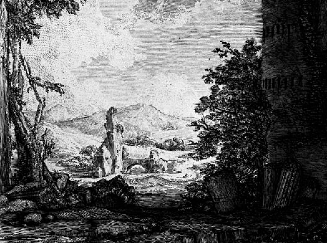 Dettaglio della tavola XVIII del Piranesi