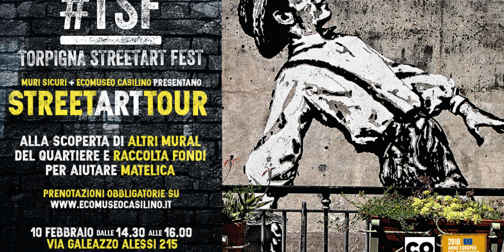 Prenotazioni per lo Streetart Tour del 10 febbraio 2018